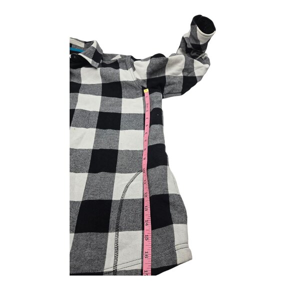 Orvis Jacket Womens XL Buffalo Plaid Snap Front Pockets Flannel Lined Shirt Coat - Picture 6 of 9